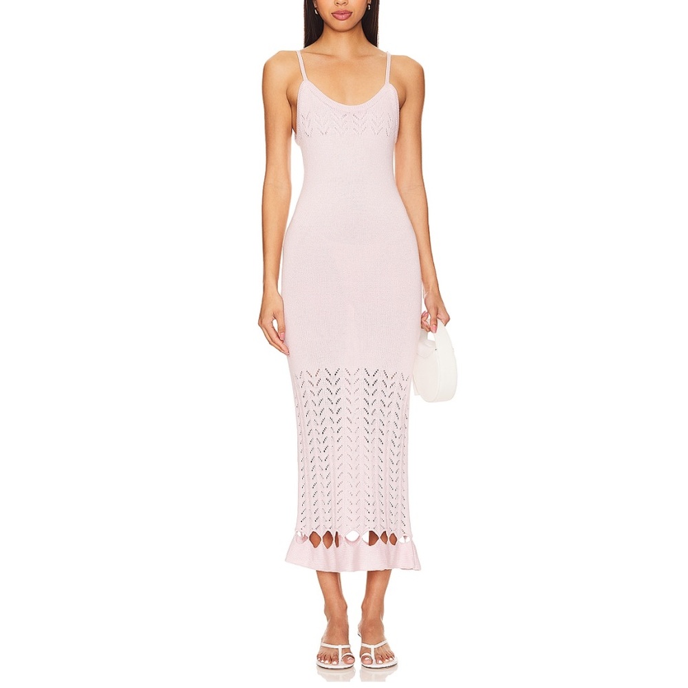 Nora Knit Dress in Blush Petal